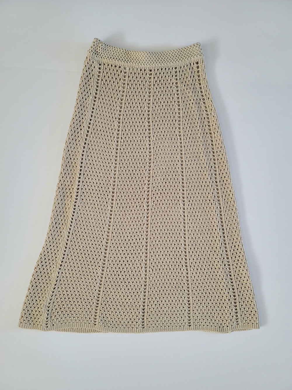 Aritzia Wilfred Evie Crochet Midi Skirt, Birch (Eccru), XXS, Festival Boho Beach - Picture 4 of 8